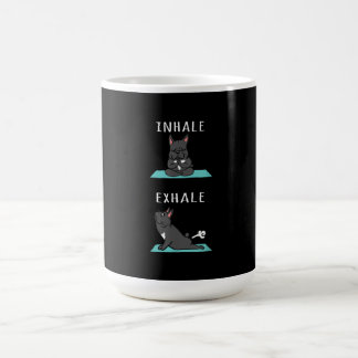 French Bulldog Yoga Inhale Exhale Funny Dog Gift Coffee Mug