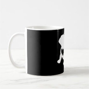 French Bulldog Yoga Love Heart Frenchie Workout Coffee Mug