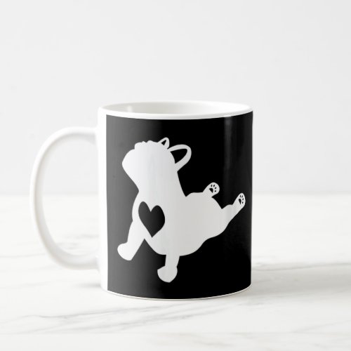 French Bulldog Yoga Pose Love Heart Frenchie Worko Coffee Mug