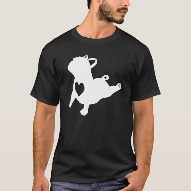 French Bulldog Yoga Pose Love Heart Frenchie Worko T-Shirt (Front)