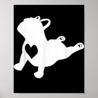 French Bulldog Yoga Pose Love Heart Gift