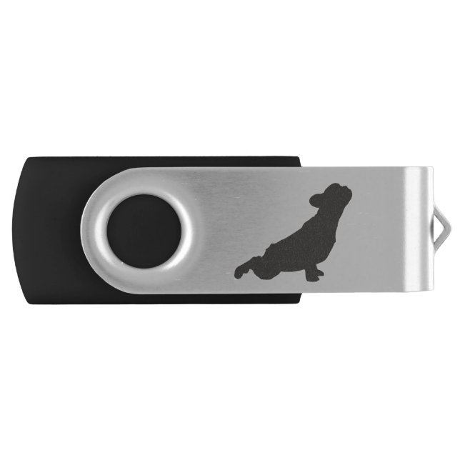 French Bulldog Yoga Pose USB Flash Drive (Front)