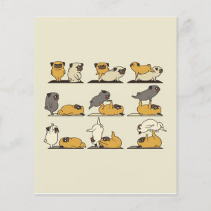 French Bulldog Yoga Poses Dog Yoga Lovers Flyer