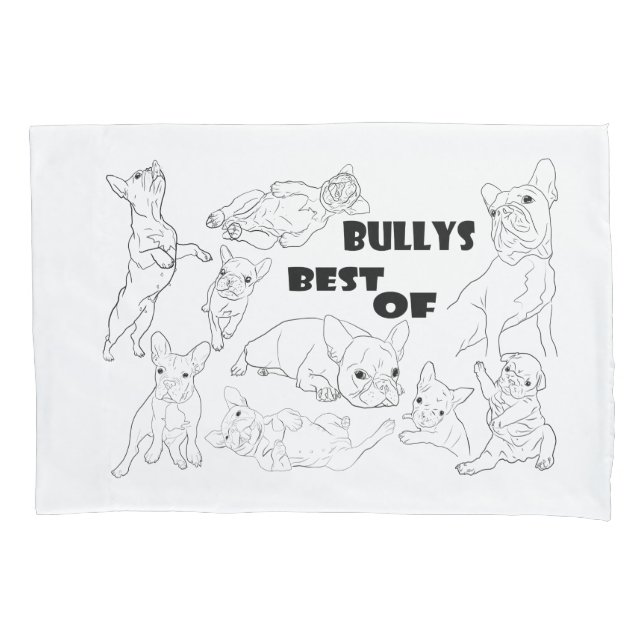 French bulldogge comic pillows pillow case (Front-Left)