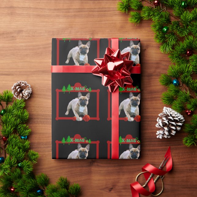 French Bulldogge gift paper Christmas (Holiday Gift)