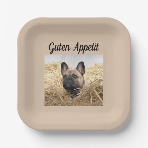 French Bulldogge Pappteller Paper Plates