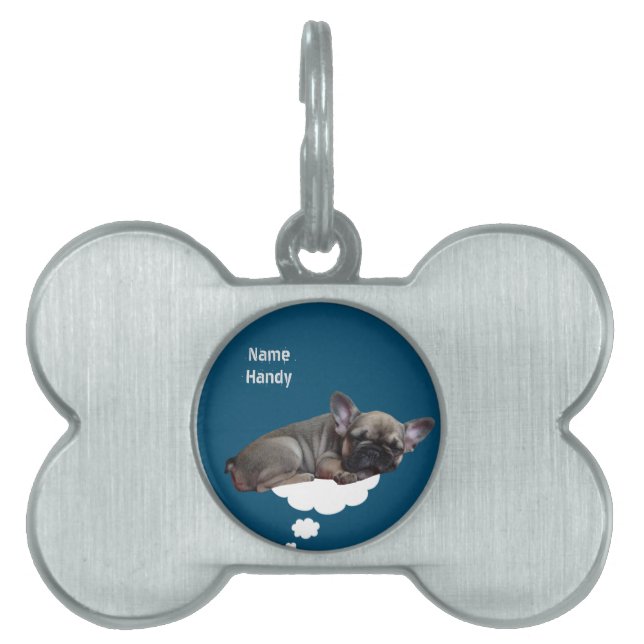 French Bulldogge Pet ID Tag (Front)