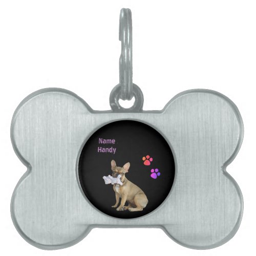 French Bulldogge Pet ID Tag