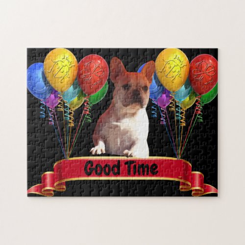 French bulldogge with balloons jigsaw puzzle