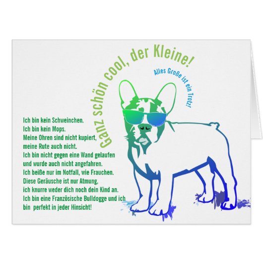 French Bulldoggen Cards (Front Horizontal)
