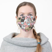 french bulldogs adult cloth face mask (Worn)