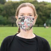 french bulldogs adult cloth face mask (Outside)