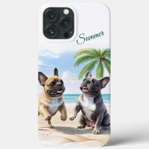 French Bulldogs Beach French Bulldog iPhone 13 Pro Max Case