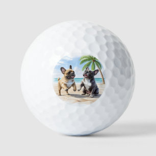 French Bulldogs Beach French Bulldog Golf Balls