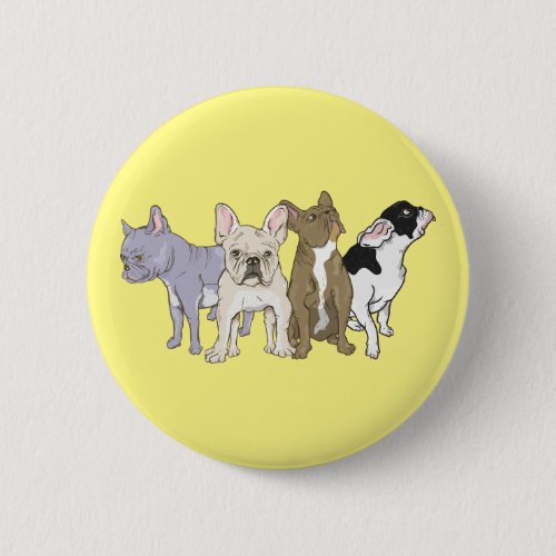 French Bulldogs Button