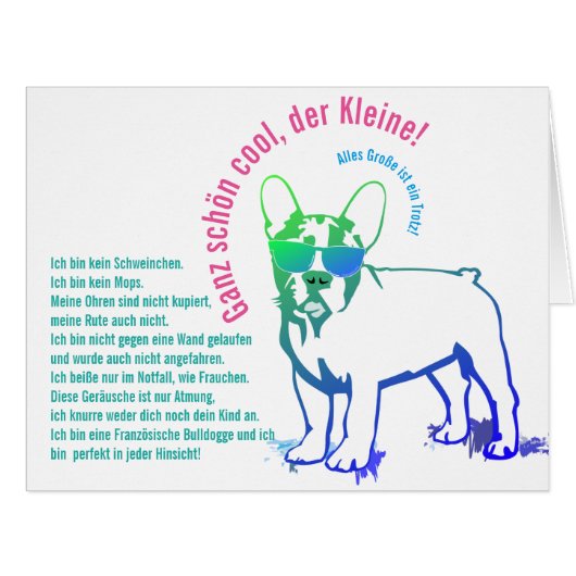 French Bulldogs Cards (Front Horizontal)