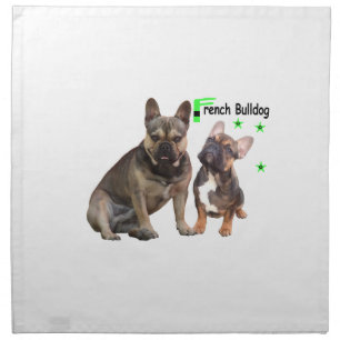 French Bulldogs Cloth Napkin