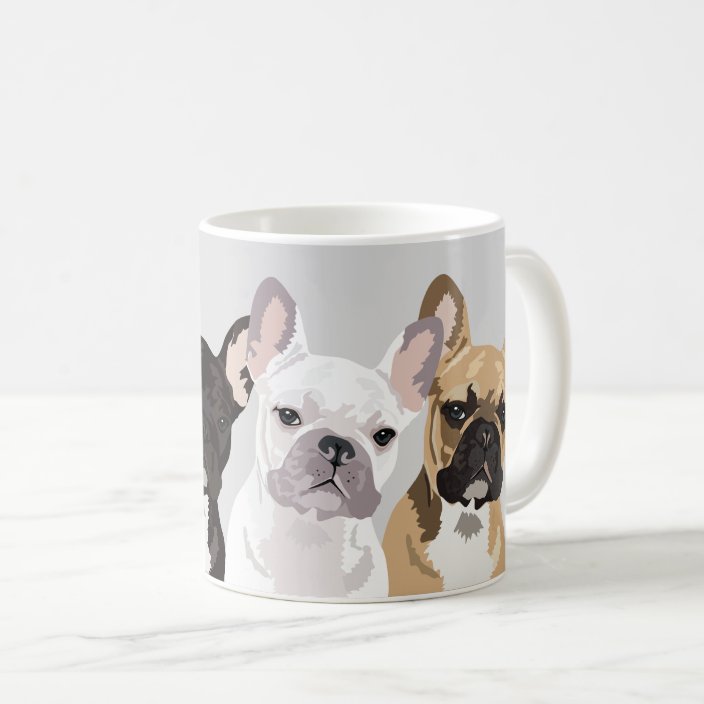 French Bulldog Dog Mug ~ Personalised Custom Gift ~ Vintage Style