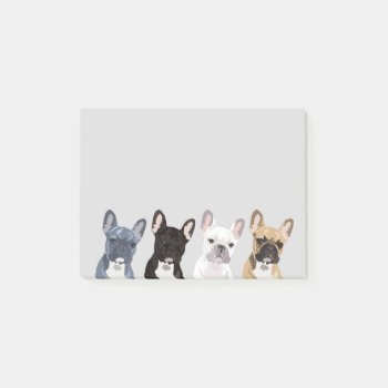 French Bulldogs | Cute Frenchie Pet Dog Post-it Notes by special_stationery at Zazzle