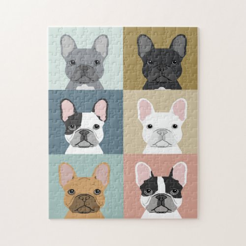 French Bulldogs Dog Portrait Jigsaw Puzzle