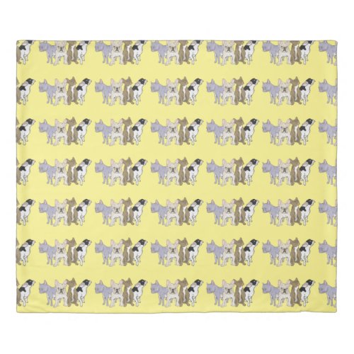 French Bulldogs Duvet Cover