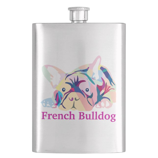 French Bulldogs Flask (Front)