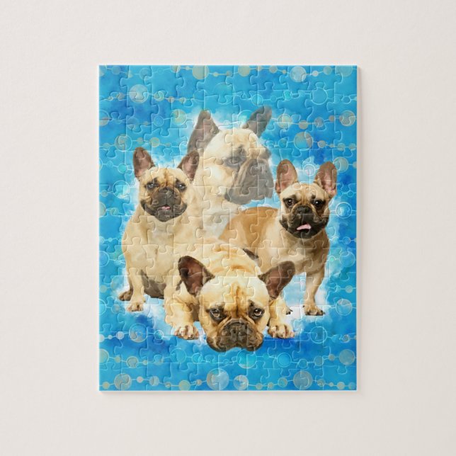 French Bulldogs - Frenchie collage Jigsaw Puzzle (Vertical)