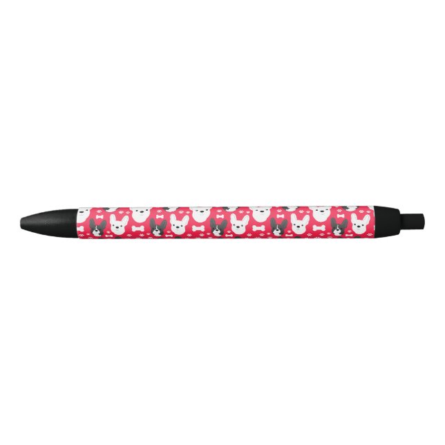 French Bulldogs FRENCHIES Red Pattern   Pen (Front)