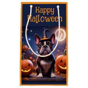 French Bulldogs Halloween French Bulldog Small Gift Bag