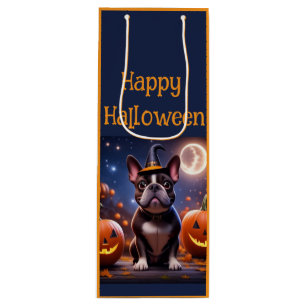 French Bulldogs Halloween French Bulldog Wine Gift Bag