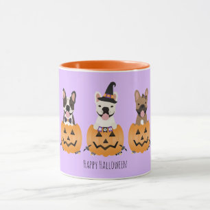 French Bulldogs Happy Halloween Mug
