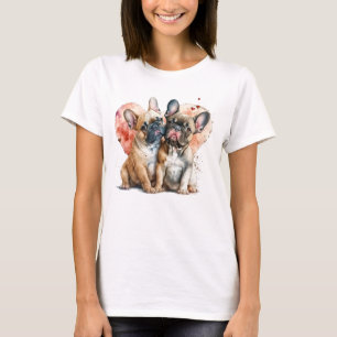 French Bulldogs in Love T-Shirt