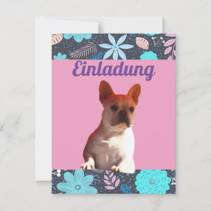 French Bulldogs Invitation French Bulldog