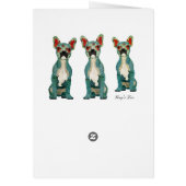 French Bulldogs Love Card (Back)