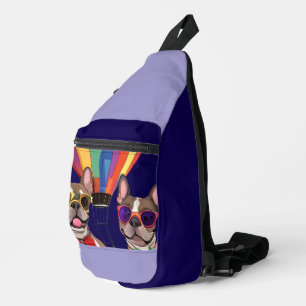 French Bulldogs New Year French Bulldog Sling Bag