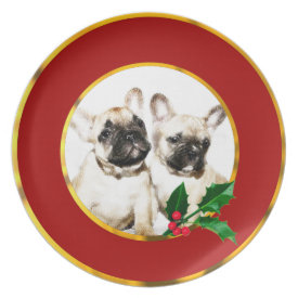 French Bulldogs Plate
