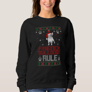 French Bulldogs Rule Pet Christmas Ugly Sweater