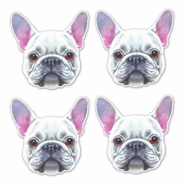 French Bulldogs Sticker (Front)