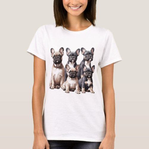 French Bulldogs T_Shirt