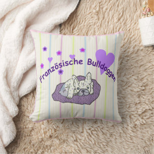French Bulldogs Throw Pillow