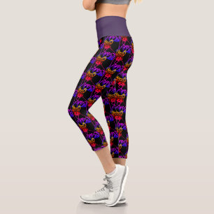 French Bulldogs with Heart French Bulldog Capri Leggings