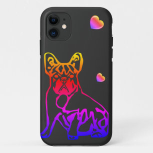 French Bulldogs with Heart French Bulldog iPhone 11 Case
