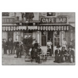 French Cafe Bar Street Scene Cutting Board at Zazzle