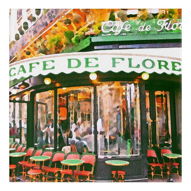 French Cafe Bistro Acrylic Kitchen Home Decor (Front)