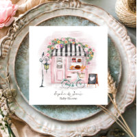 French Cafe Bonjour Bebe Paris Tea Baby Shower