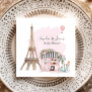 French Cafe Bonjour Bebe Paris Tea Baby Shower  Napkins