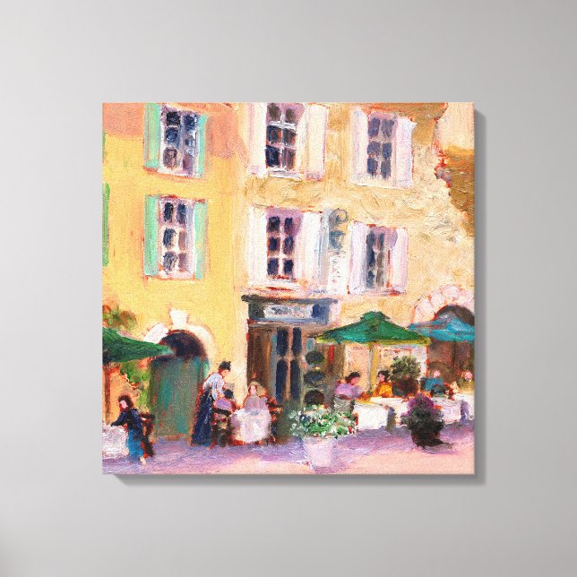 French Cafe Canvas Print (Front)