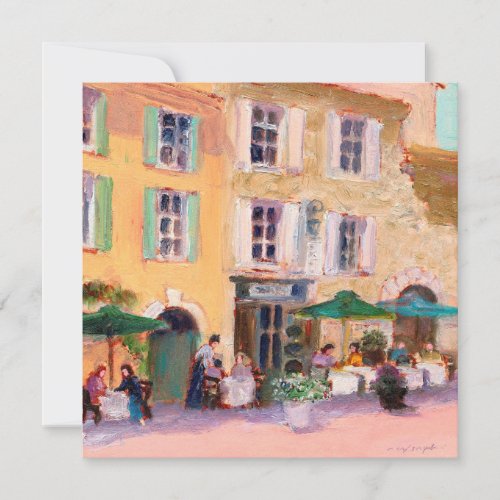 French Cafe Flat Card