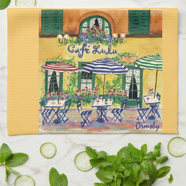 French Cafe-towel Towel (Folded)