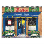 French Cafes, Calendar at Zazzle